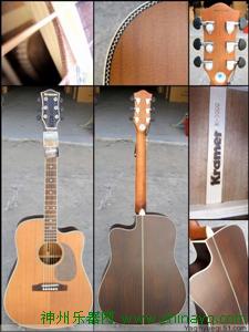泰伦特41寸单板民谣吉他批发  广州雅琴乐器生产厂家