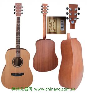 广州雅琴乐器厂家生产41寸高档手工单板吉他吉他配件乐器厂家生产批发