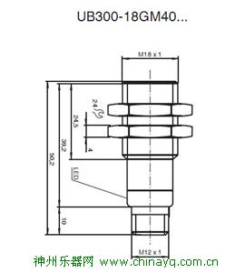 UB300-18GM40-U-V1 超声波传感器